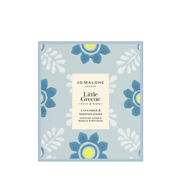 candela profumata alla lavanda e al fiore di luna little greene