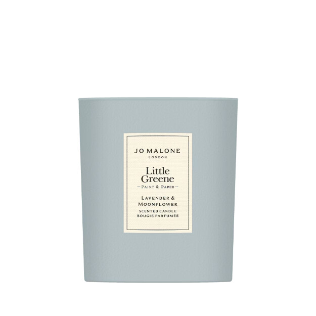candela profumata alla lavanda e al fiore di luna little greene