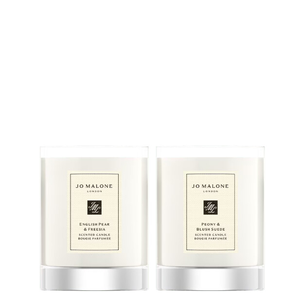 duo di candele da viaggio floreali di lusso